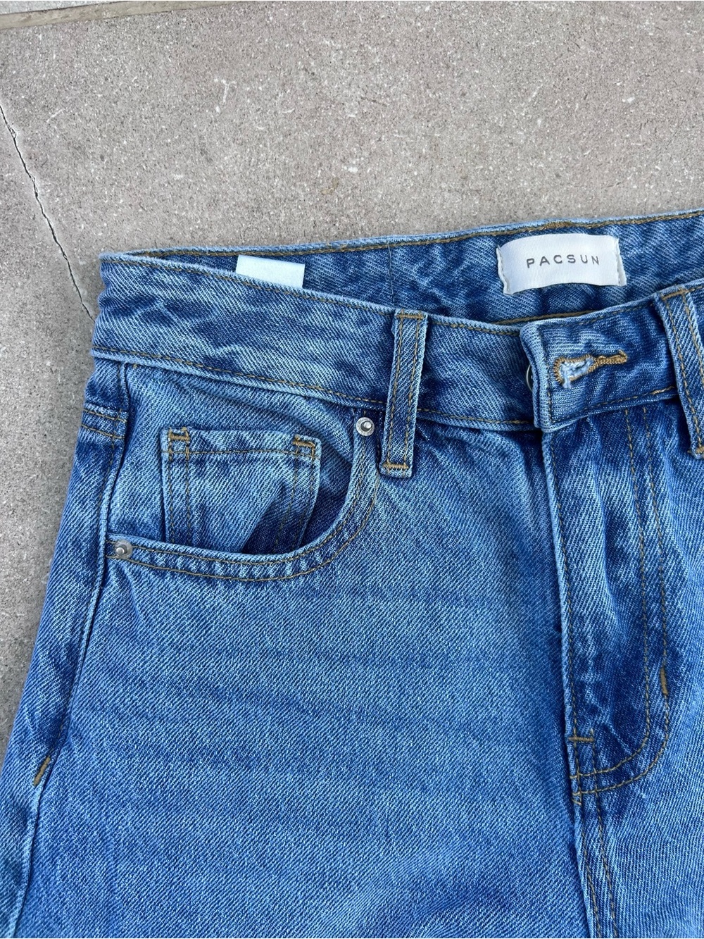 PacSun Blue Wide Leg Flare Jeans - Picture 3 of 7